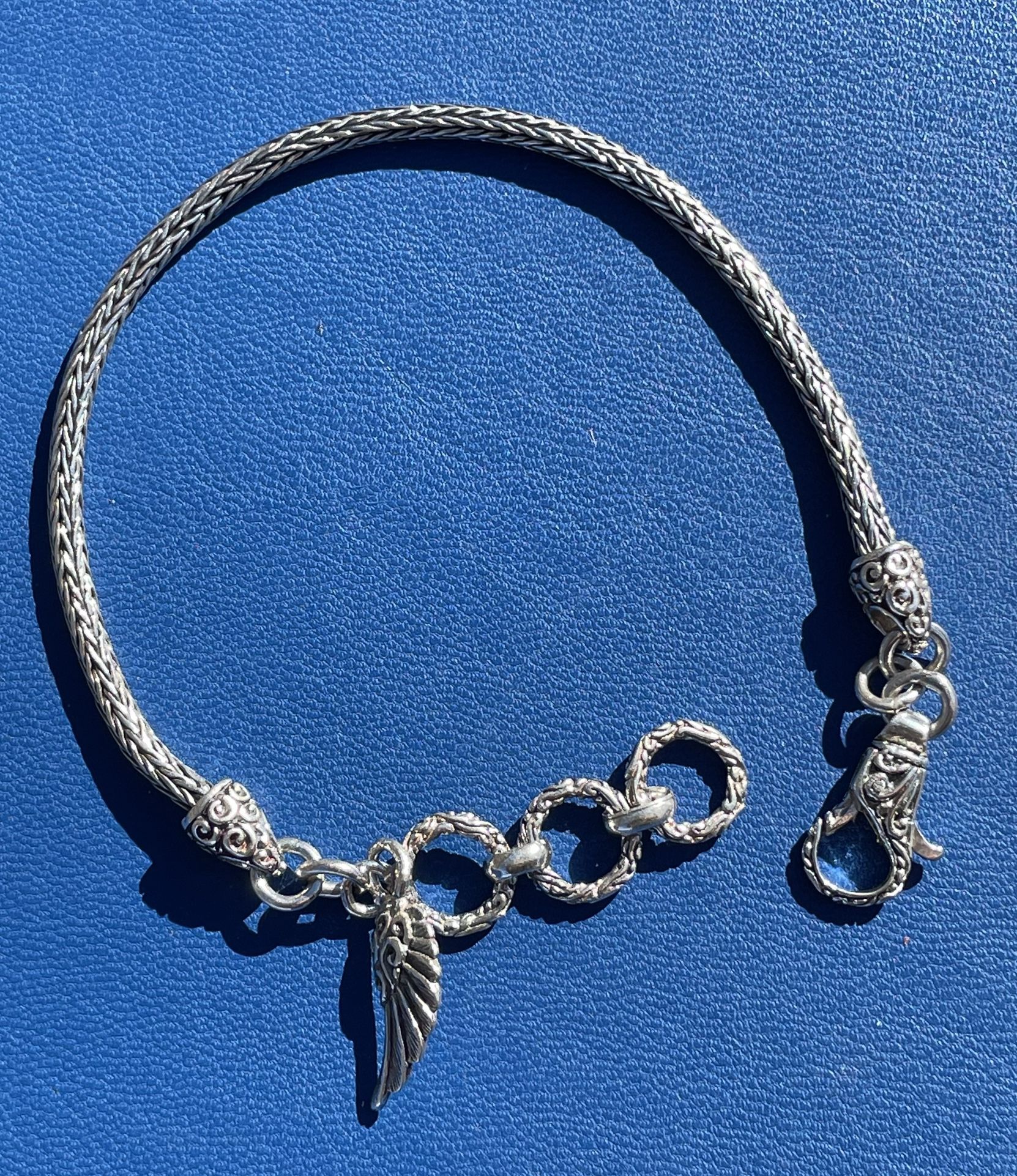 Angel Wing Sterling Silver Bracelet 