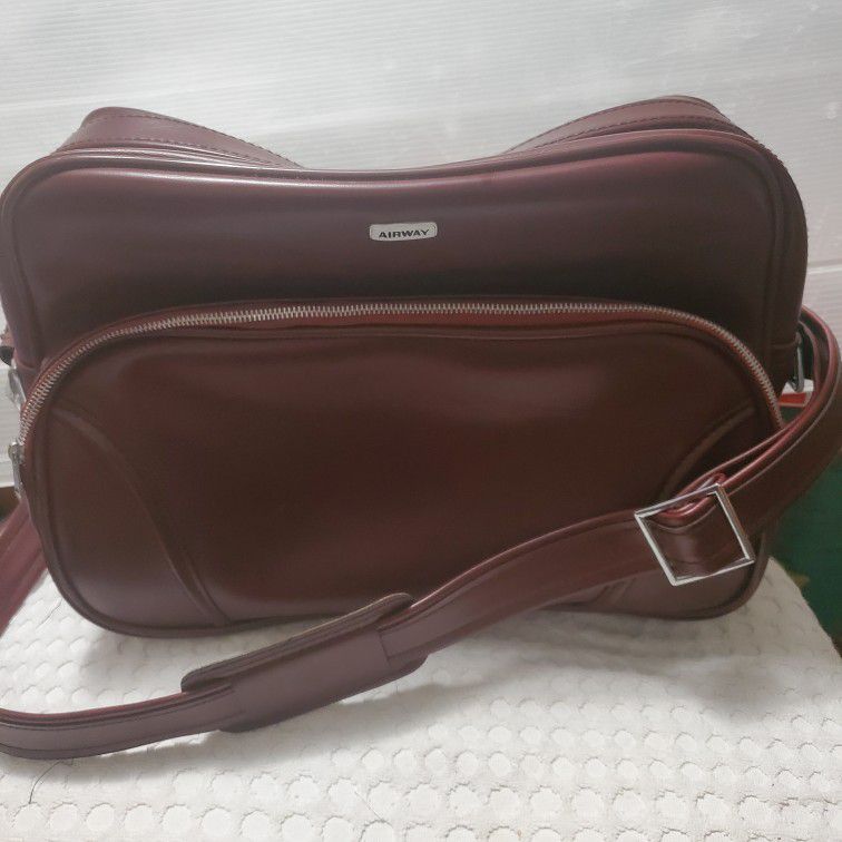 Airway Brown Vintage Travel Shoulder Bag