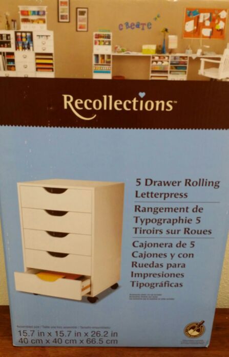 Brand new, in the box, 5-drawer rolling letterpress from Michaels. $60 Meet @ Summerport Publix.