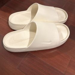 Men’s Nike Calm Slides White 