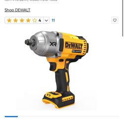 DEWALT XR 20-volt Max Variable Speed Brushless 1/2-in Drive Cordless Impact Driver TOOL ONLY