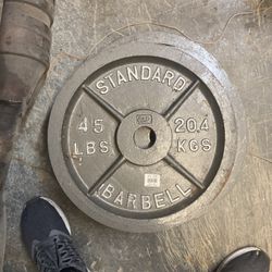 Four 45lb Barbell Plates