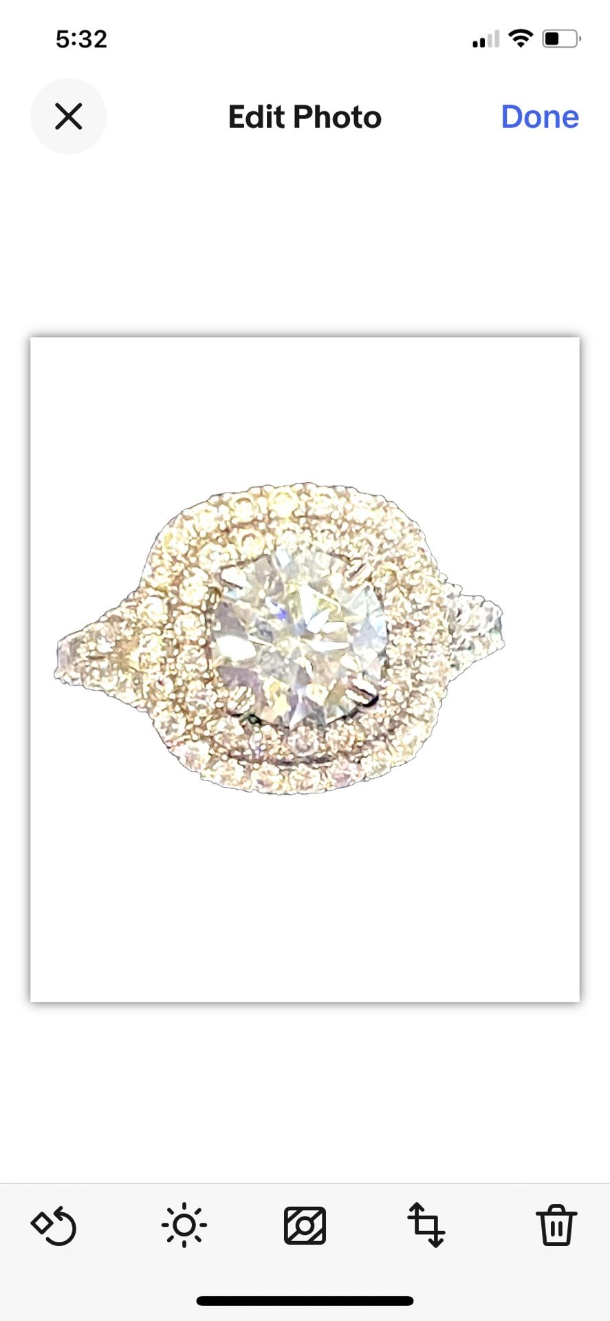 Sterling Moissanite Ring New!