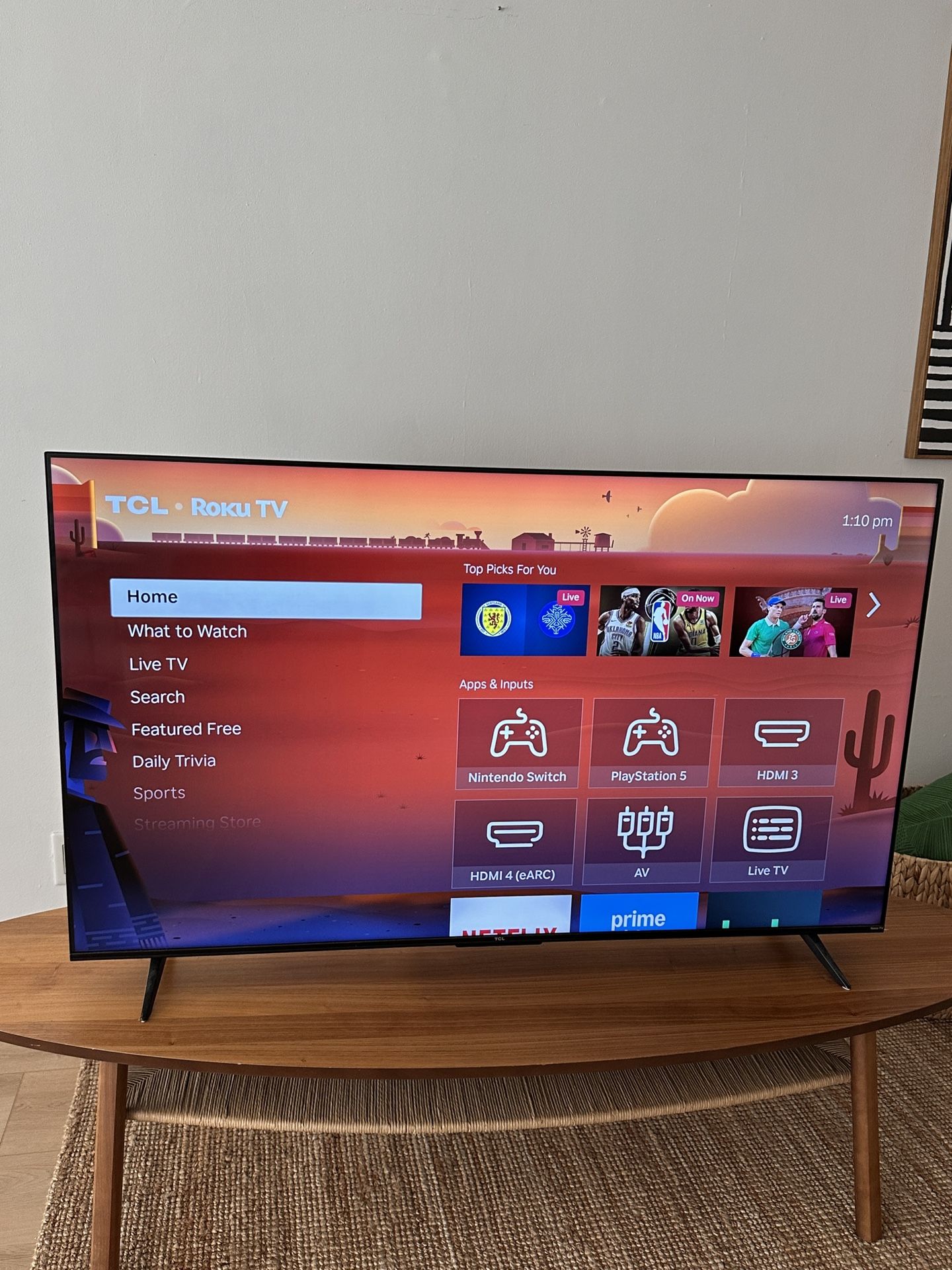 TCL 55” Roku Smart TV