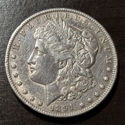 $1 1891 CC. Morgan Dollar USA. Collectible 