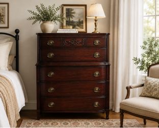 Drexel Vintage Mahogany Highboy Dresser