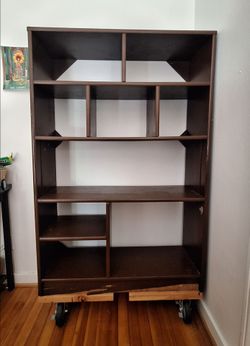 Brown Bookshelf