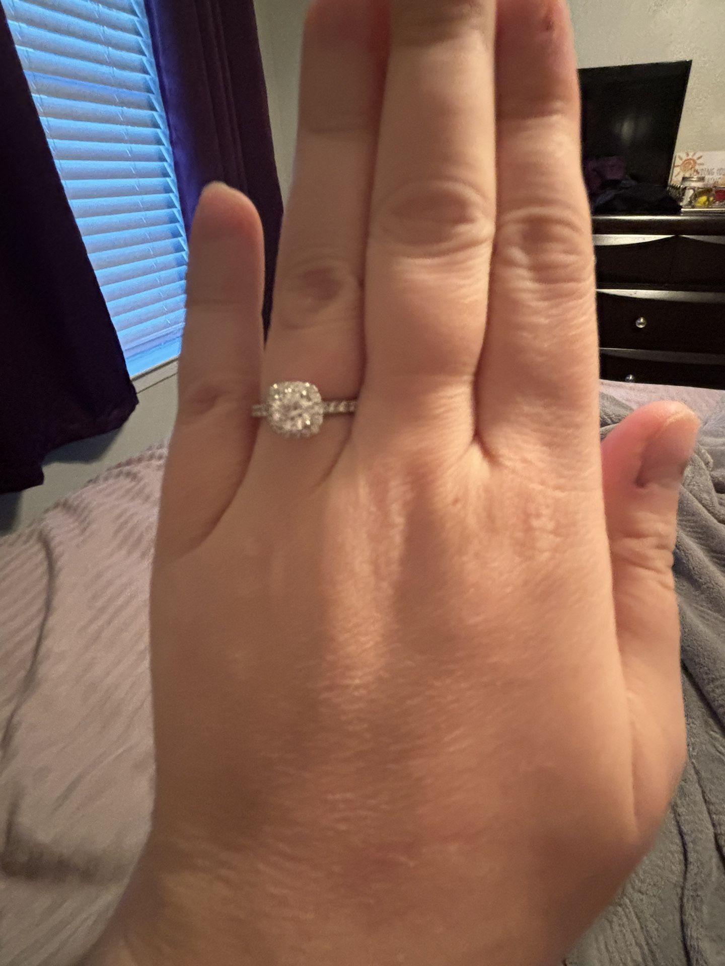 Stunning Helzberg Halo Ring Set