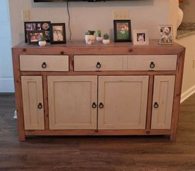 Rustic Wood Sideboard Buffet Cabinet