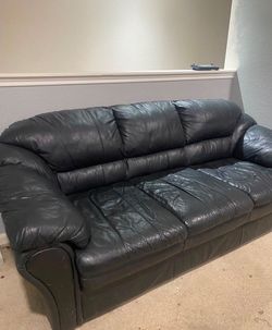 Leather Sofas Black