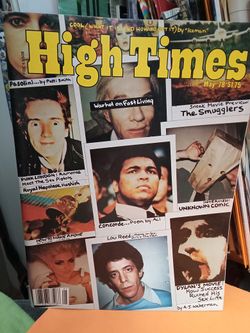 Vintage High Times Magazine, $25,May 1978 issue, Muhammad Ali, Lou Reed, Dylan, Warhol, Johnny Rotten, Pick Up in SW 89103