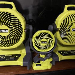 Ryobi 18v Fans
