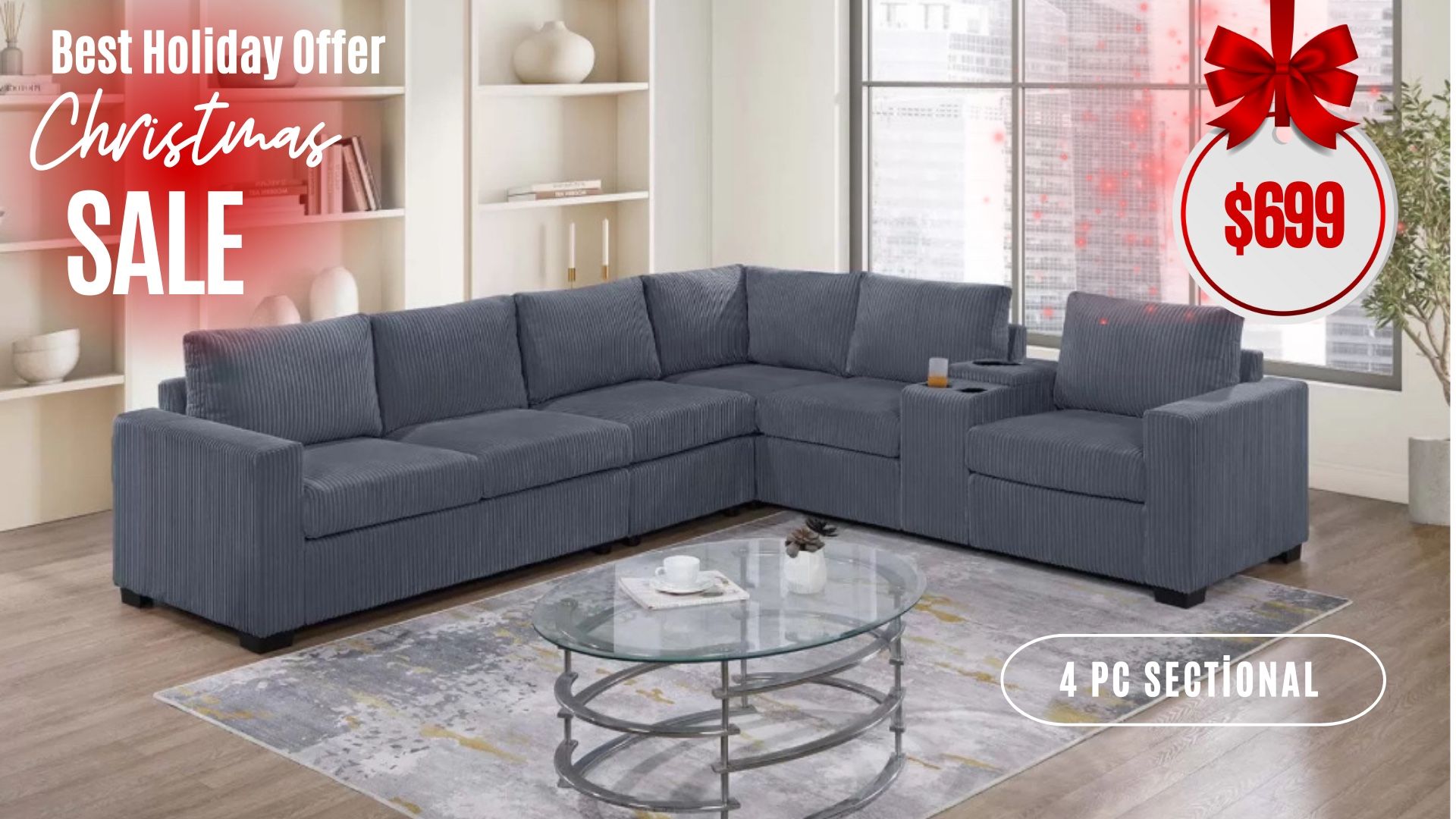 4 Pc Sectional