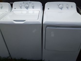 General electric white set top loader washer available with 3 months warranty delivery and install included ✨🤩
