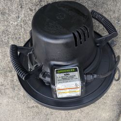 Greenlee 690 fish tape vacuum motor head  assembly. Motor head only with filter, in good condition.