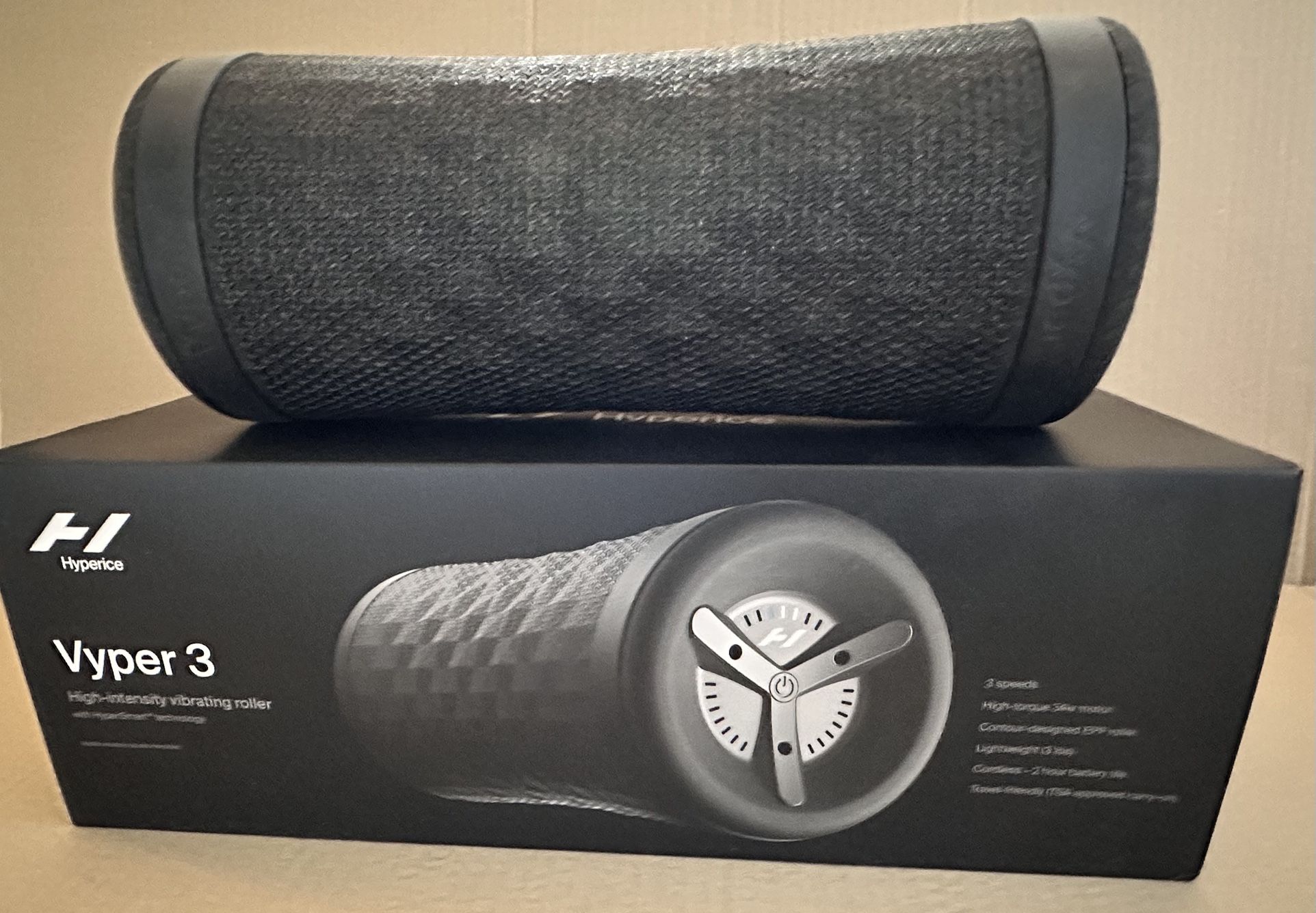 Hyperice - Vyper 3 Vibrating Roller - Black