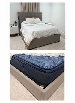 Queen bed with mattress