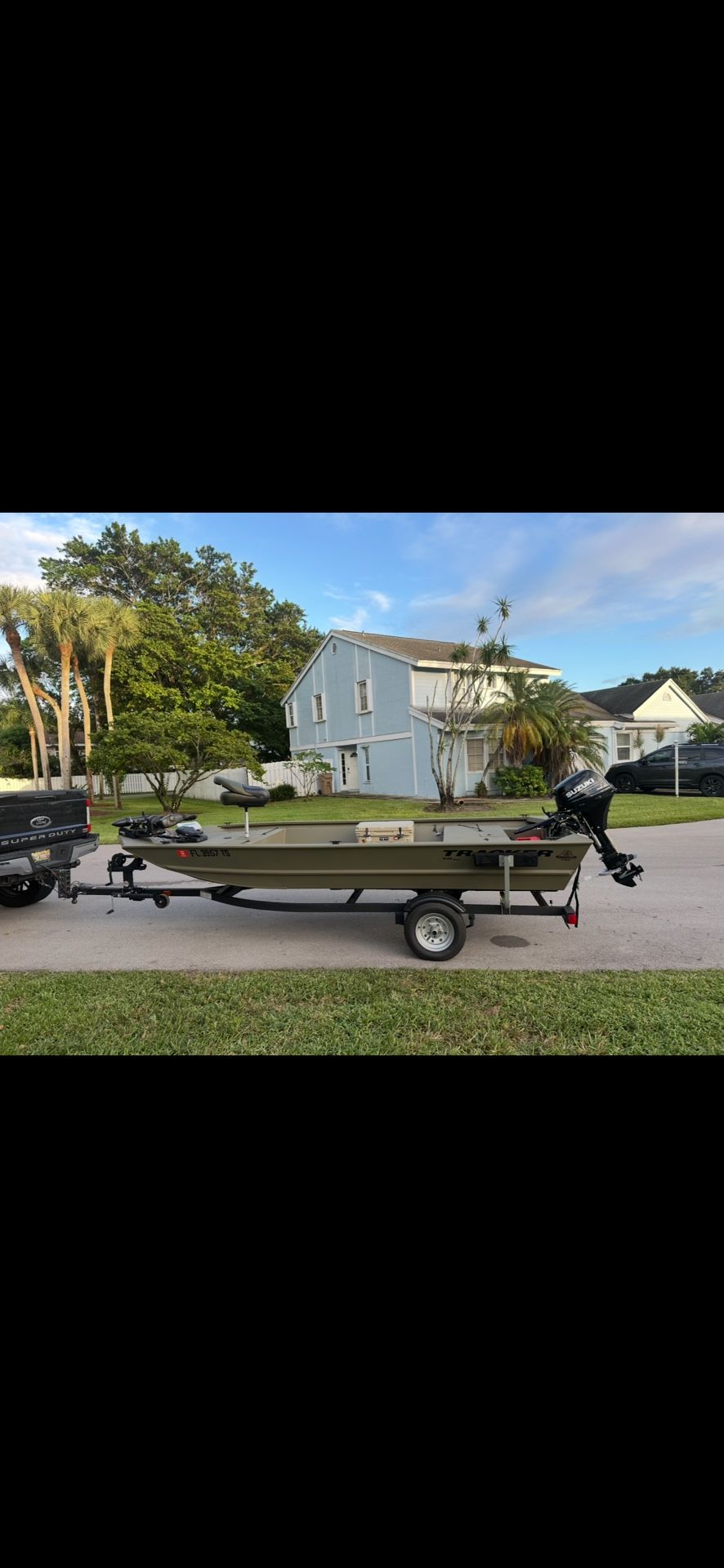 2024 Bass Tracker Grizzly 1648 AWL with matching Grizzly trailer