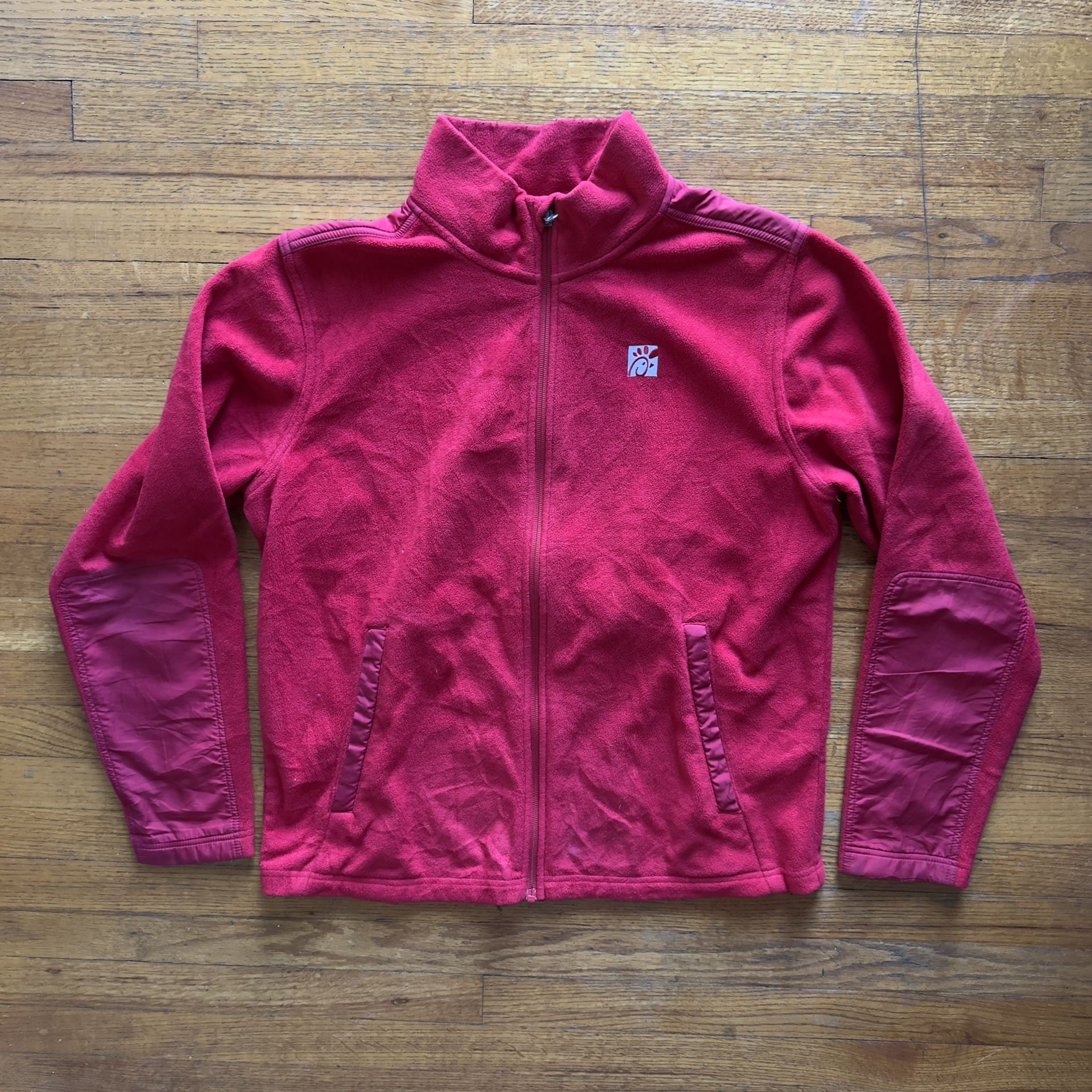 Chick Fil A Fleece Staff Employee Full Zip Jacket Medium