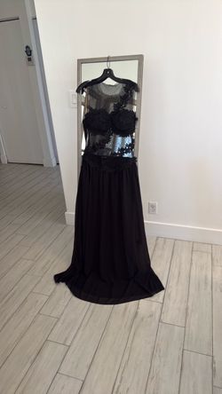 Woman, black gown