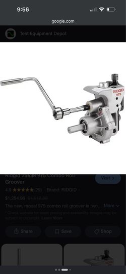 RIDGID 975 COMBO ROLL PIPE GROOVER