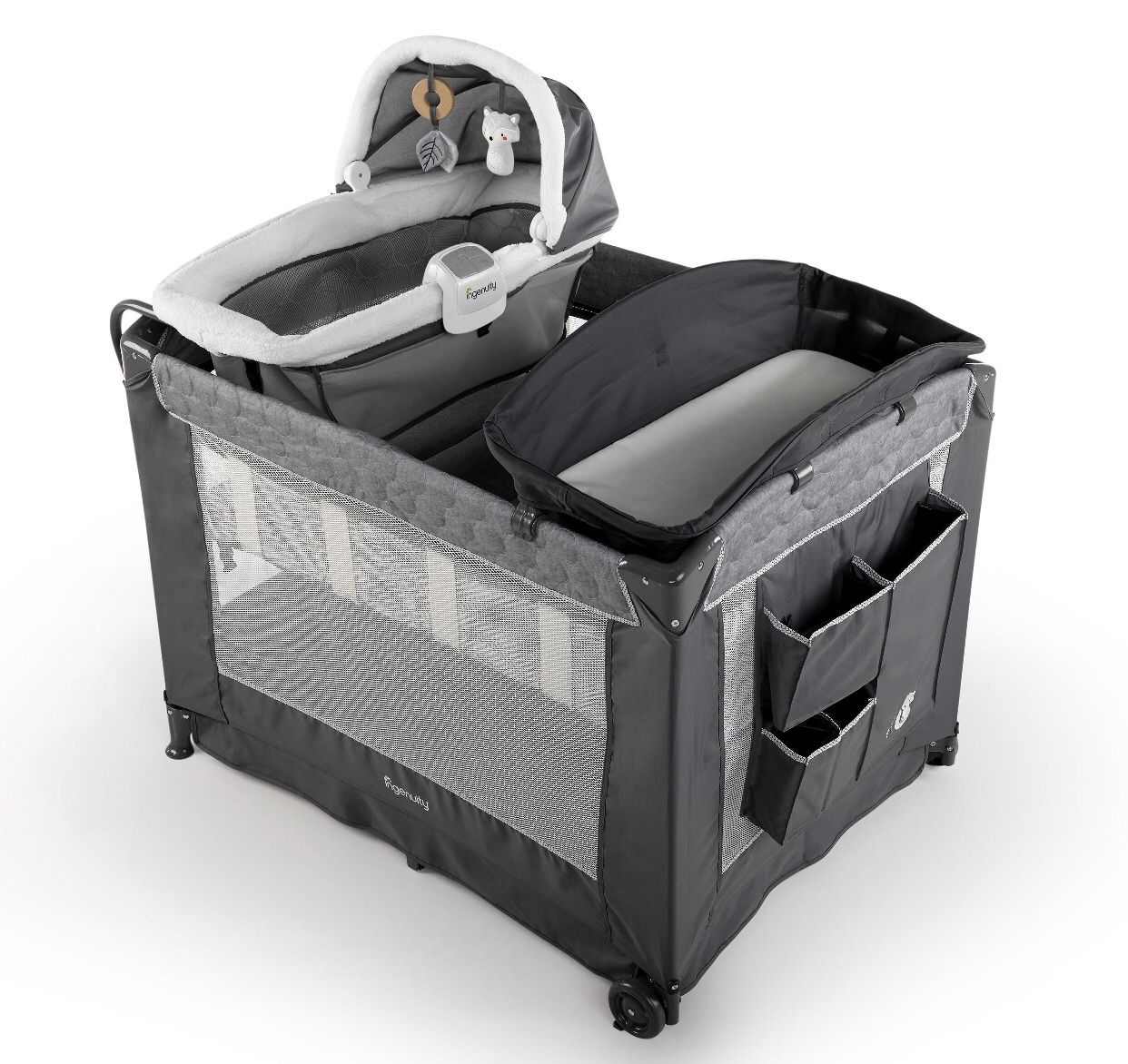 Playpen with bassinet
