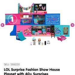 LOL Fashion Playhouse And Wooden Doll House
