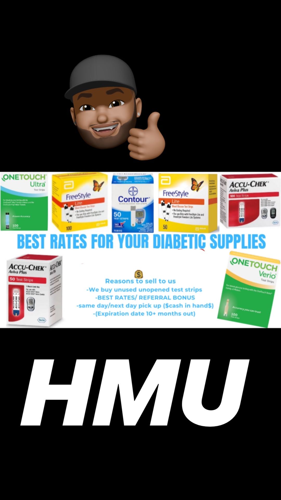 Diabetic supplies and/or more