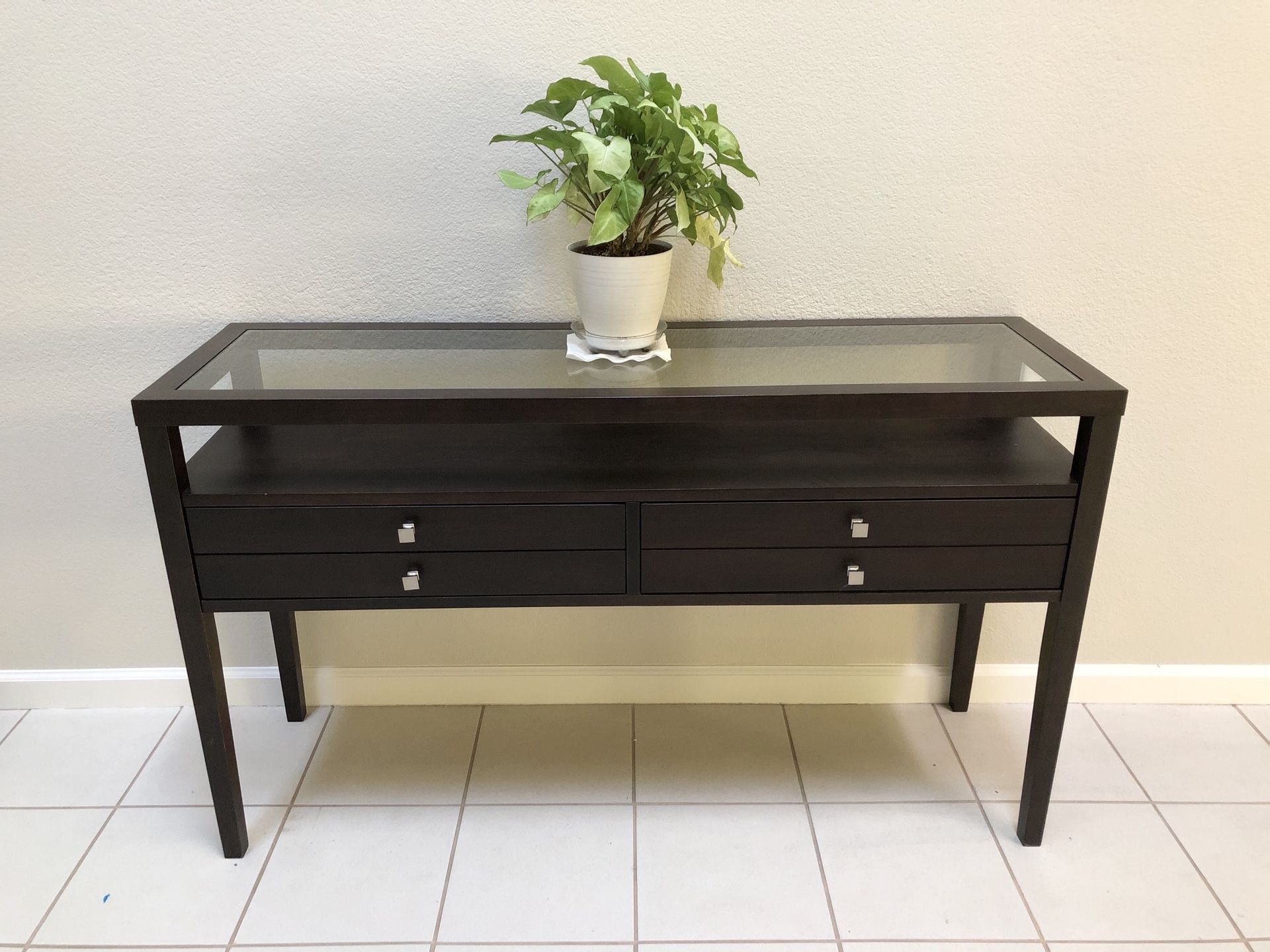 Aristo Halifax Brown Console Table