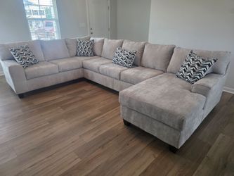 Brand New Artisan 3pc Mercury Chateau Grey Extra Length RAF Sectionals! 🔥 (3 Colors In Stock!)
