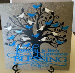 HAND PAINTED ART TILE/TRIVET