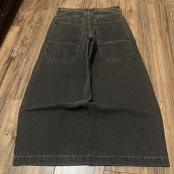 Mens baggy wide leg jeans