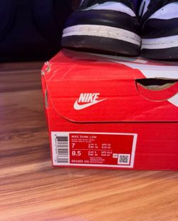 Size 8.5 - Nike Dunk Low Black White W