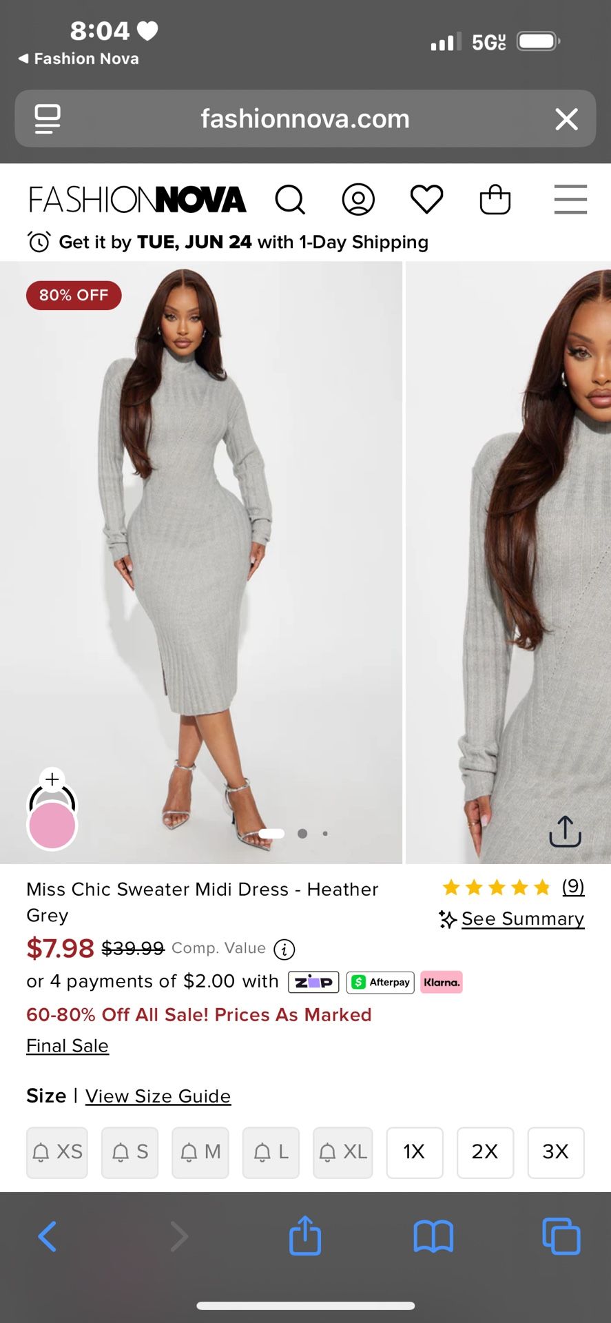 Grey Sweater Dress
