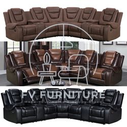 SECCIONALES RECLINABLES NUEVOS A DESCUENTO DE BODEGA! INSTALACIÓN Y ENTREGA EL MISMO DÍA! 3 PAGOS MENSUALES! 