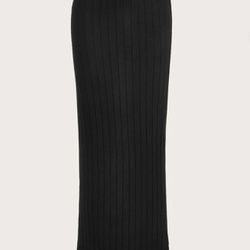 EZwear High Waisted Solid Ribbed Knit Pencil Skirt *NEW*
