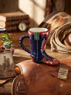 Ceramic Cowboy Boot Mug