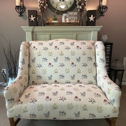 Custom Made High Back French Country Two Seat Settee