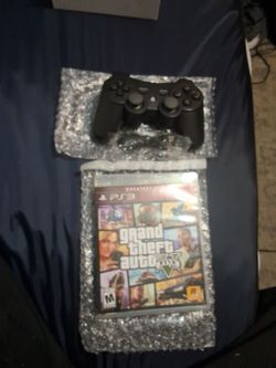 Ps3 Grand Theft Auto V and controller
