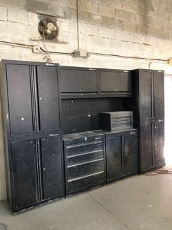 Montezuma garage sale cabinets