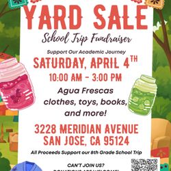 YARD SALE & AGUAS FRESCAS FUNDRAISER
