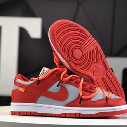 Nike Dunk Low Off White University Red 16