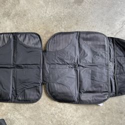 Summer DuoMat Car Seat Protector, Black - Protective Waterproof Seat Cover Pad with Mesh Pockets