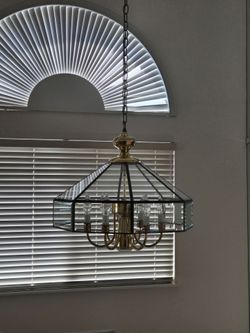 Brass chandelier lamp