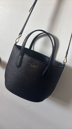 Kate Spade York Glimmer Satchel Purse Crossbody Holiday Glitter Black