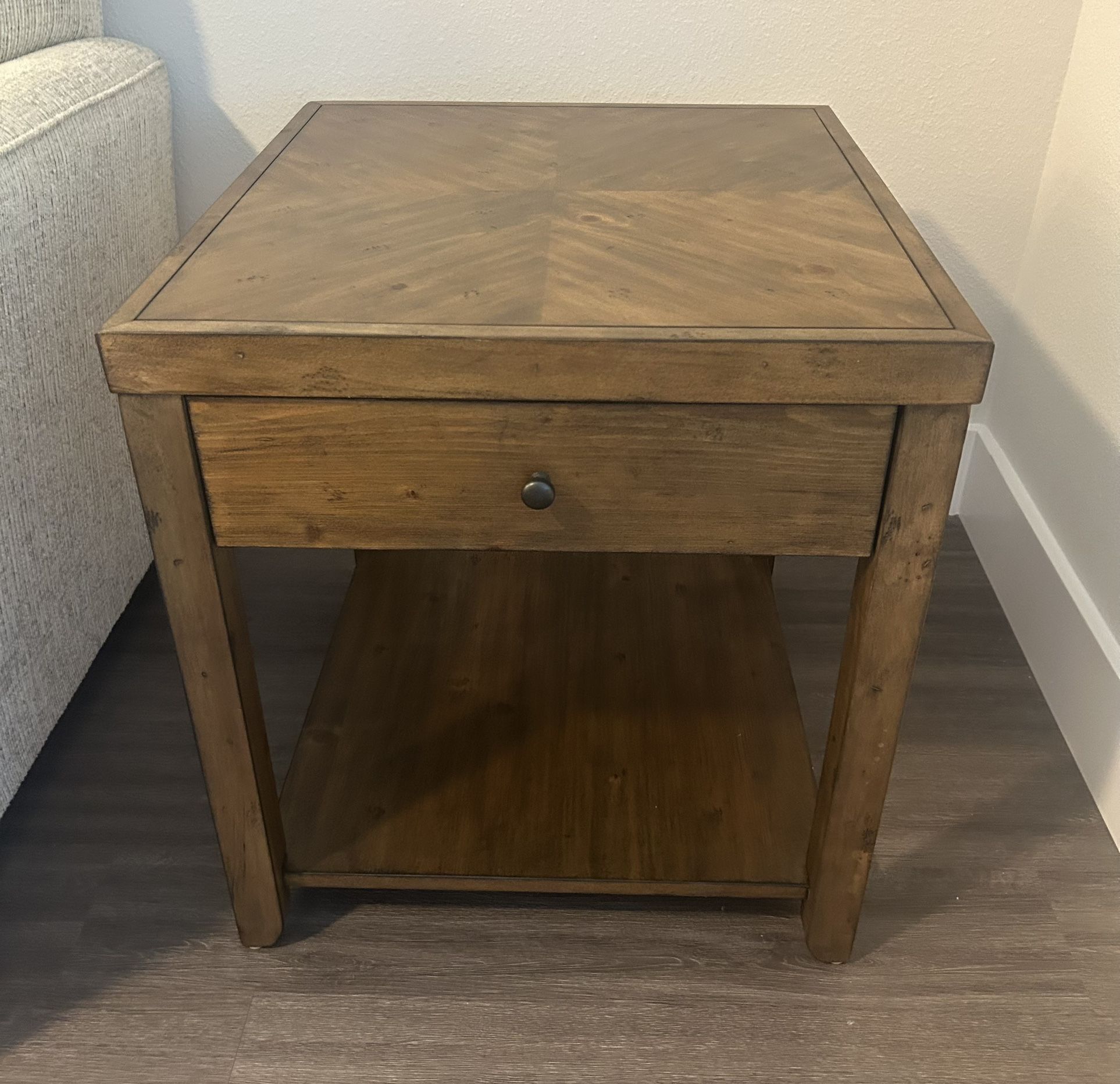Wooden End Table