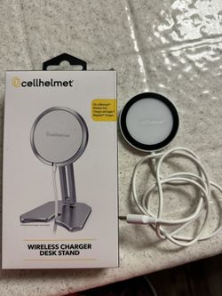 Wireless charging pad, magnet safe and stand