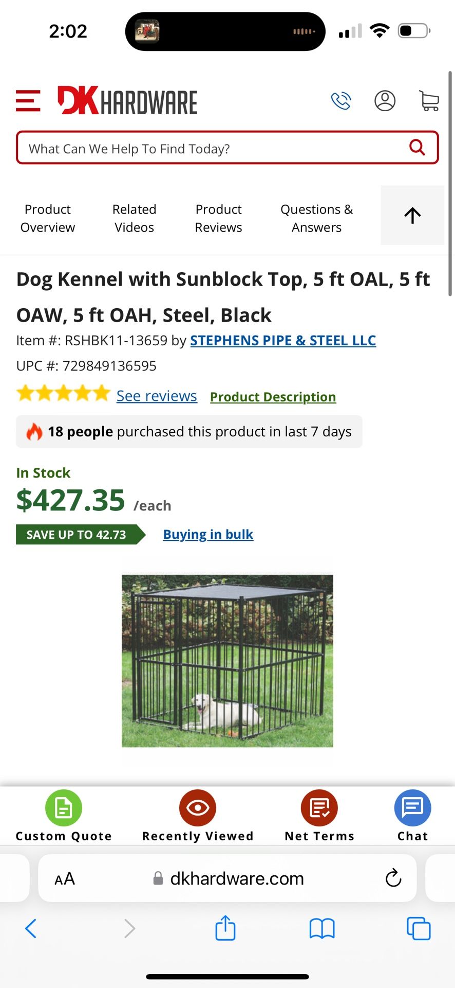 Large Dog Kennel