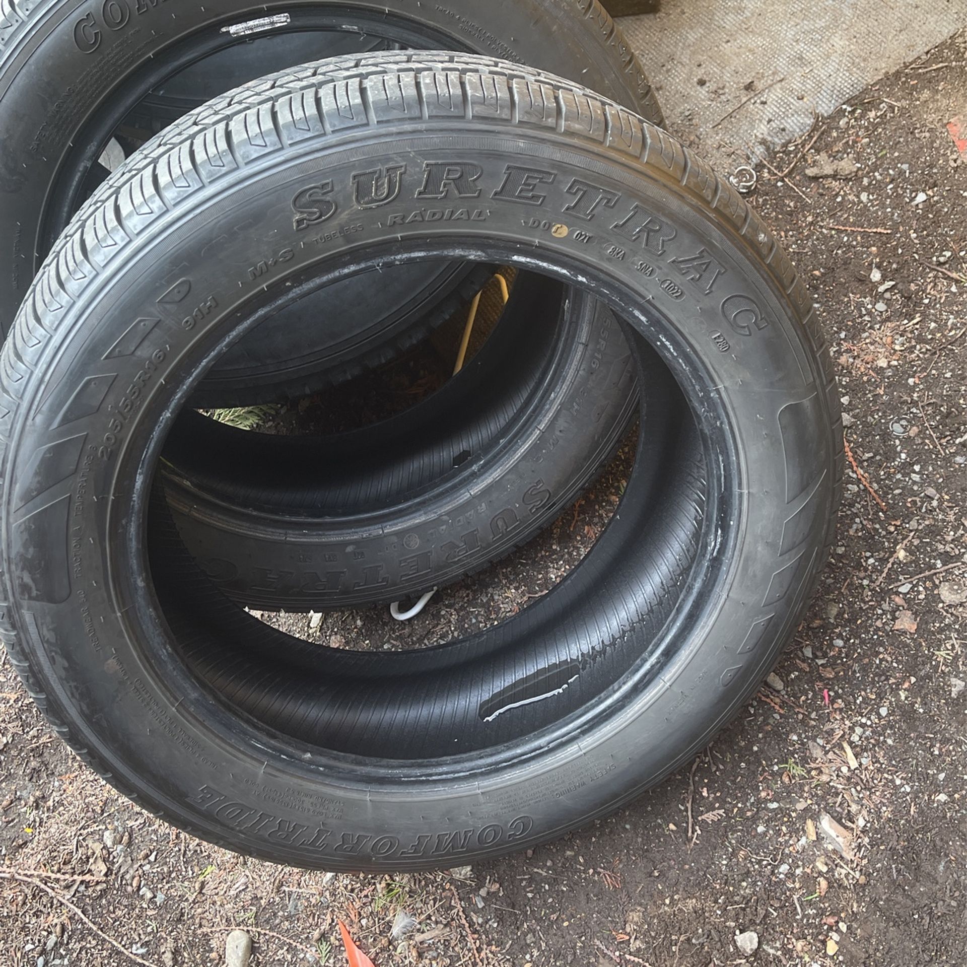 2 205/55R16 Perfect Suretrac Comfort ride Tires Quietest Tire Made for