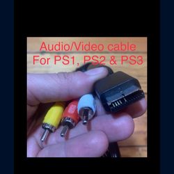 Audio video cable for ps1 ps2 ps3 new